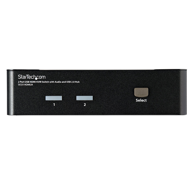 StarTech SV231HDMIUA 2 Port USB HDMI KVM Switch with Audio and USB 2.0 Hub